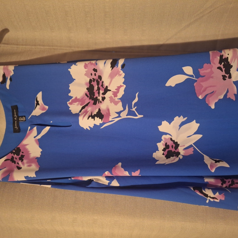 Blue Floral Blouse by Ann Taylor